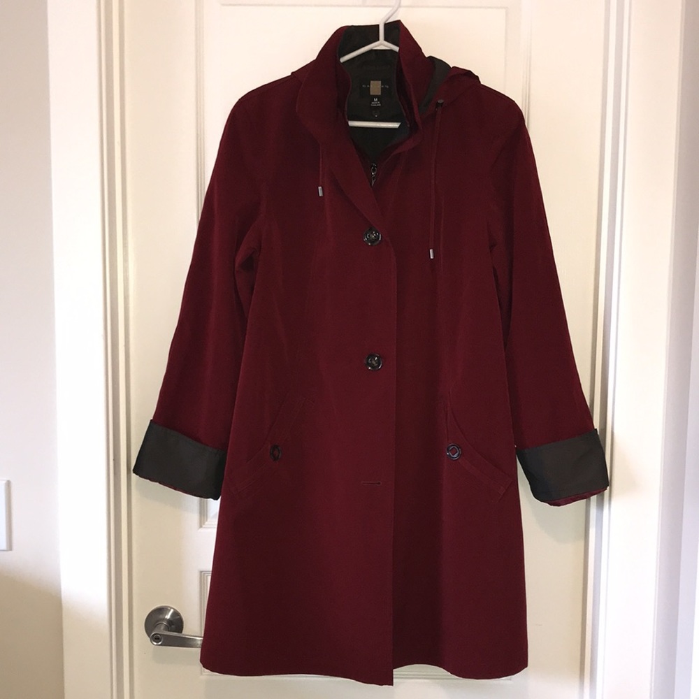 Gallery Red Trench Style Coat